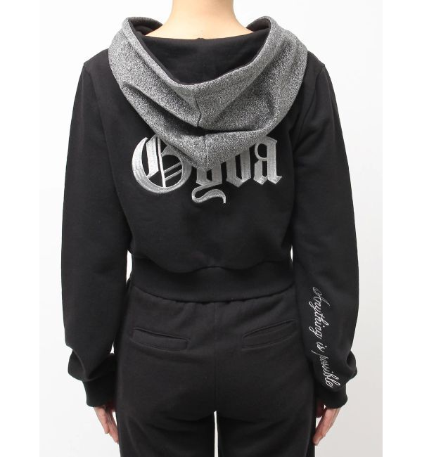 GYDA「BACK GYDA embroidery GLITTERパーカー」|パーカー|