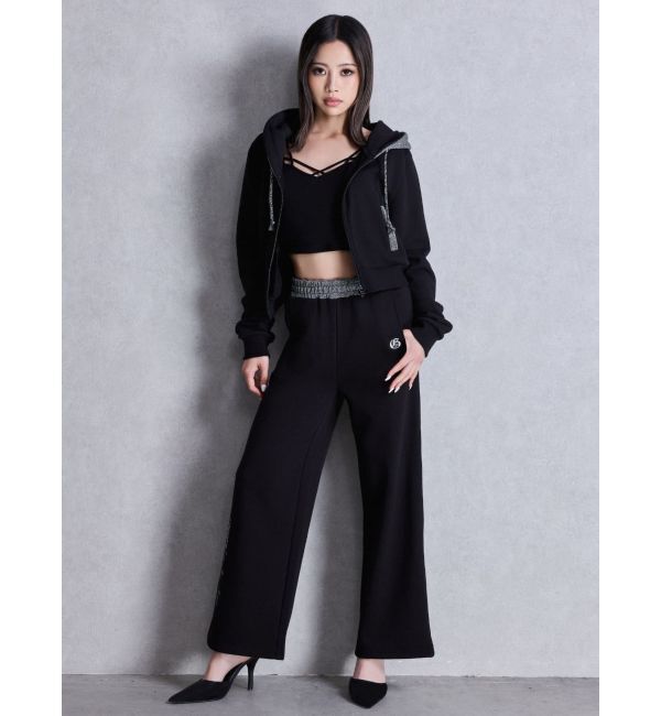 GYDA「BACK GYDA embroidery GLITTERパーカー」|パーカー|