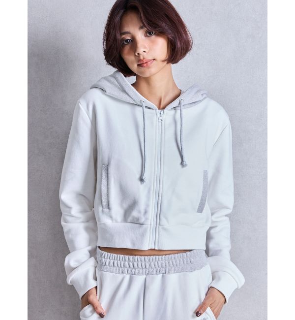 GYDA「BACK GYDA embroidery GLITTERパーカー」|パーカー|