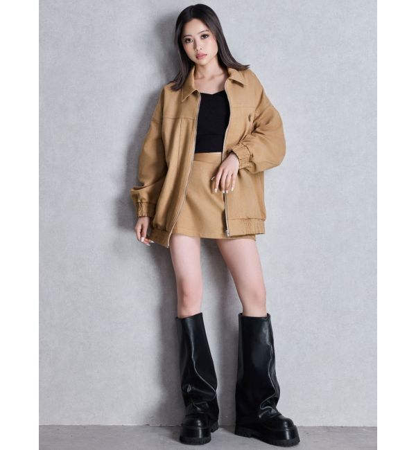 GYDA「サイドZIPスカートライクショートパンツ」|スカート|