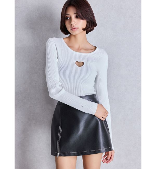 GYDA「サイドZIPスカートライクショートパンツ」|スカート|