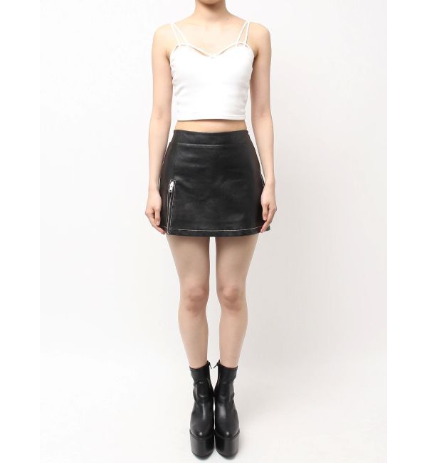 GYDA「サイドZIPスカートライクショートパンツ」|スカート|