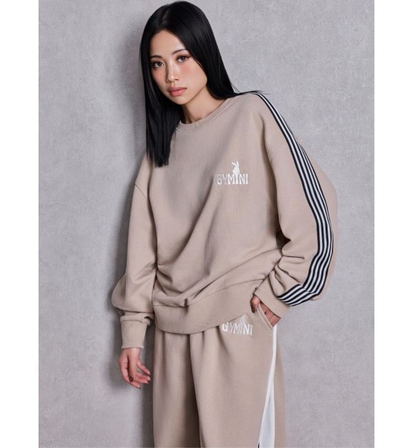 GYDA「GYMINI BUNNYラインスウェットトップス」|スウェット・ジャージ|