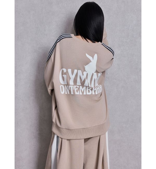 GYDA「GYMINI BUNNYラインスウェットトップス」|スウェット・ジャージ|