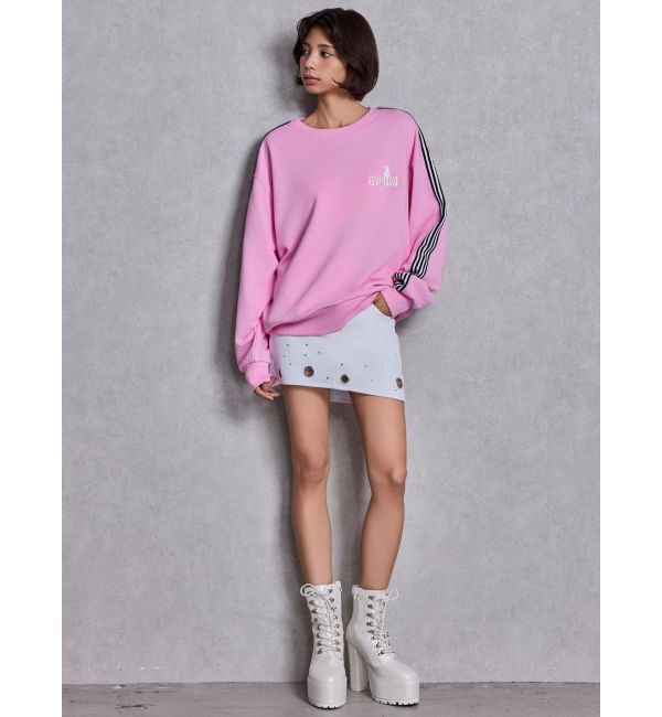 GYDA「GYMINI BUNNYラインスウェットトップス」|スウェット・ジャージ|