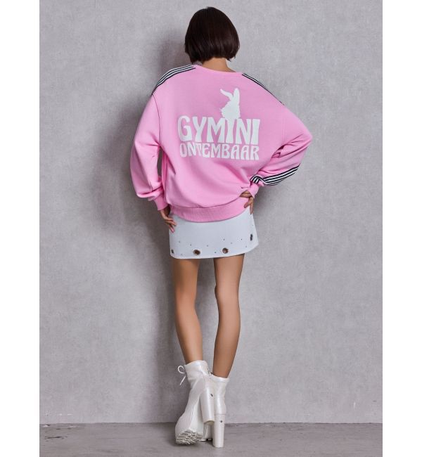 GYDA「GYMINI BUNNYラインスウェットトップス」|スウェット・ジャージ|