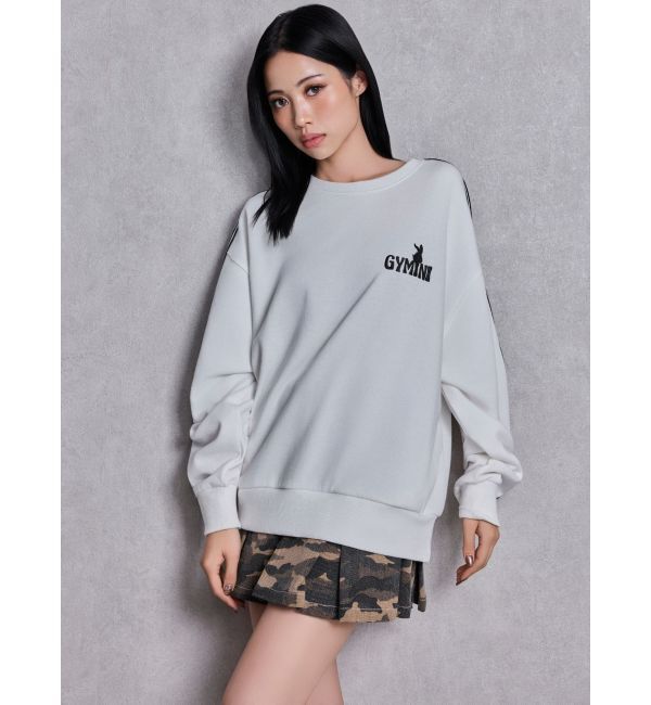 GYDA「GYMINI BUNNYラインスウェットトップス」|スウェット・ジャージ|