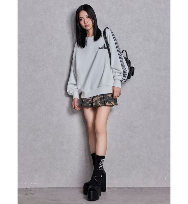 GYDA「GYMINI BUNNYラインスウェットトップス」|スウェット・ジャージ|