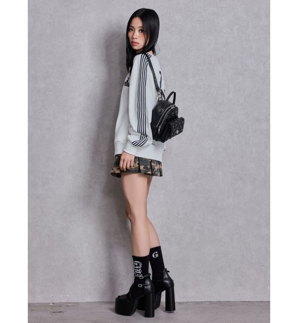 GYDA「GYMINI BUNNYラインスウェットトップス」|スウェット・ジャージ|