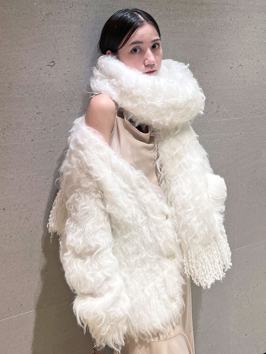 SNIDEL「シャギーカーディガン」|カーディガン|