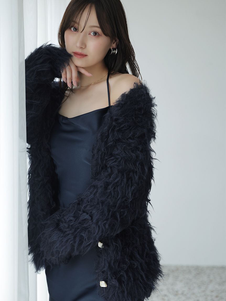 SNIDEL「シャギーカーディガン」|カーディガン|