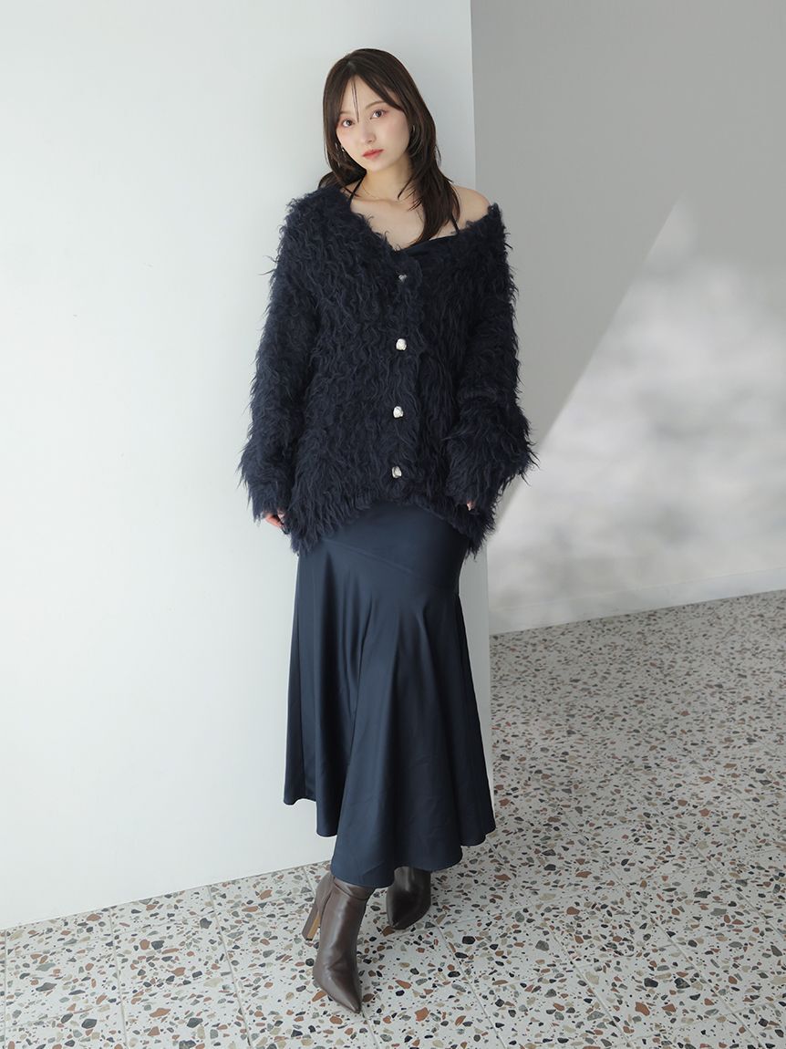 SNIDEL「シャギーカーディガン」|カーディガン|