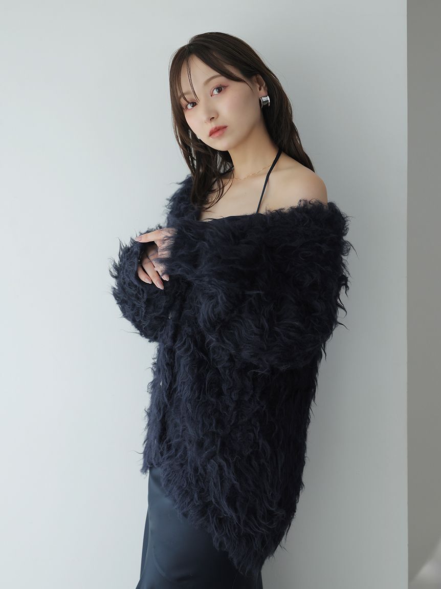 SNIDEL「シャギーカーディガン」|カーディガン|