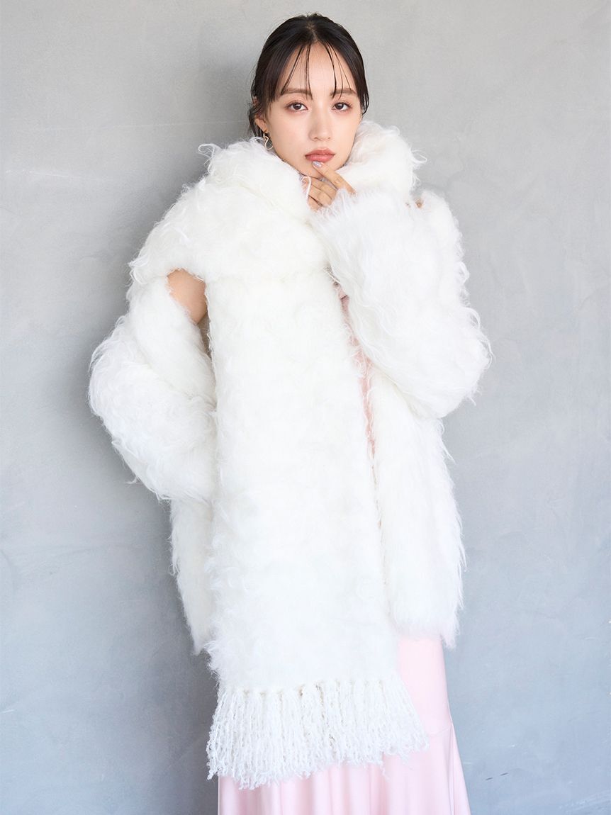 SNIDEL「シャギーカーディガン」|カーディガン|