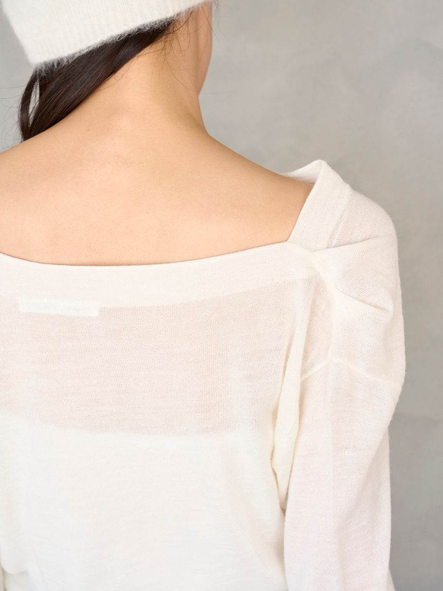 SNIDEL「ドレープニットトップス」|ニット・セーター|