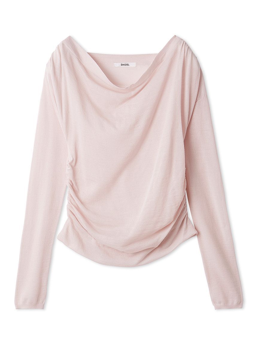 SNIDEL「ドレープニットトップス」|ニット・セーター|LPNK