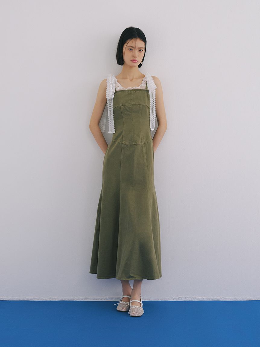 LILY BROWN「[L.B CANDY STOCK]ビジューエプロン」|ベスト・ジレ|