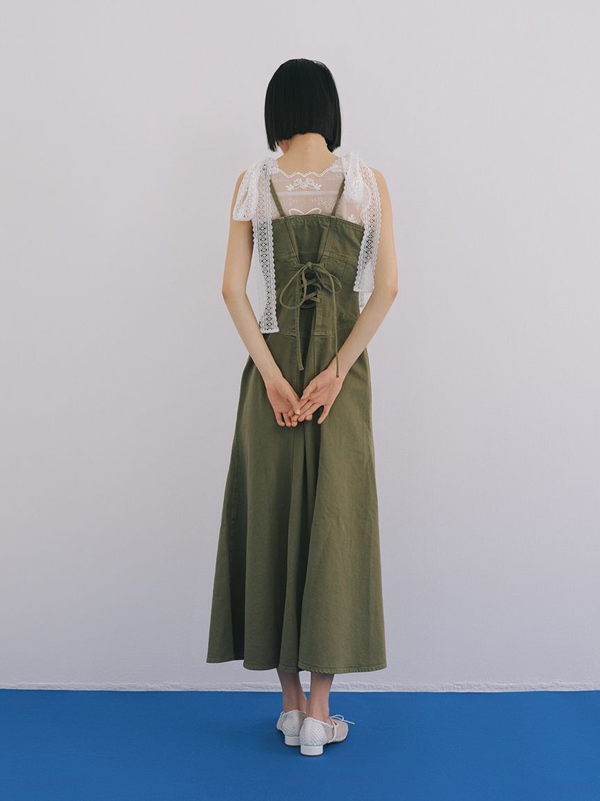 LILY BROWN「[L.B CANDY STOCK]ビジューエプロン」|ベスト・ジレ|