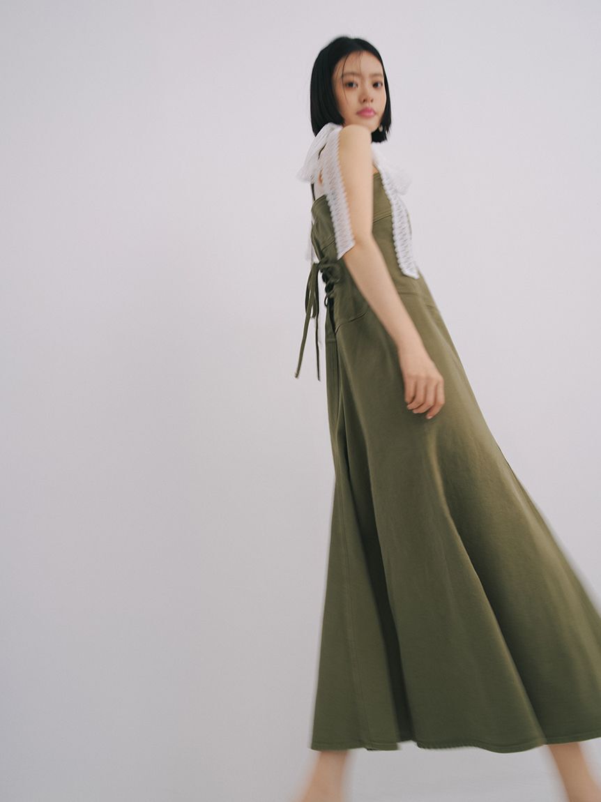 LILY BROWN「[L.B CANDY STOCK]ビジューエプロン」|ベスト・ジレ|