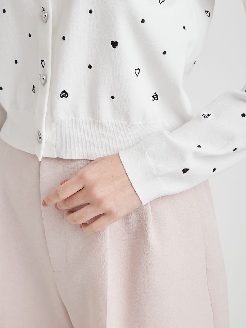 CELFORD「【UVカット】ハート刺繍ポケットカーディガン」|カーディガン|