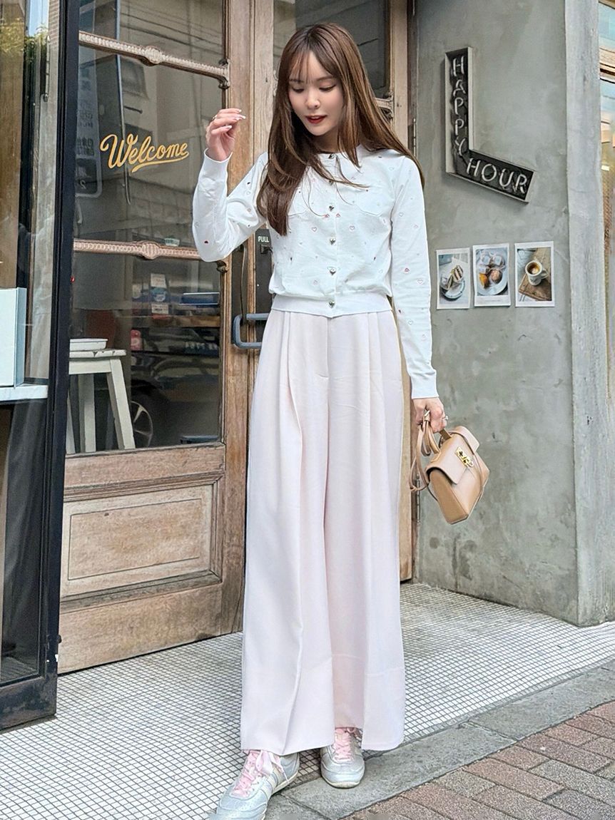 CELFORD「【UVカット】ハート刺繍ポケットカーディガン」|カーディガン|