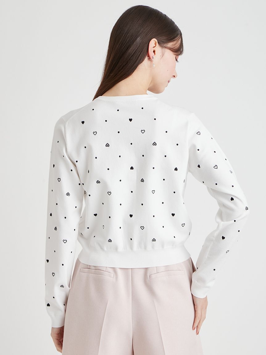 CELFORD「【UVカット】ハート刺繍ポケットカーディガン」|カーディガン|