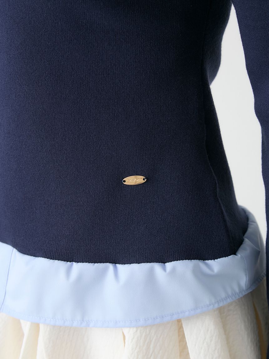 CELFORD「【洗える】シャツ襟ニットトップス」|ニット・セーター|