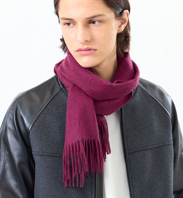 MACKINTOSH PHILOSOPHY「ウォッシャブルカシミヤ ソリッドマフラー」|マフラー|パープル