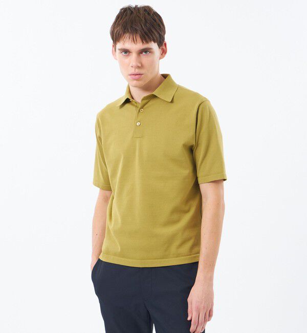 MACKINTOSH PHILOSOPHY「16Gプレーティング天竺 ニットポロ」|ニット・セーター|マスタード