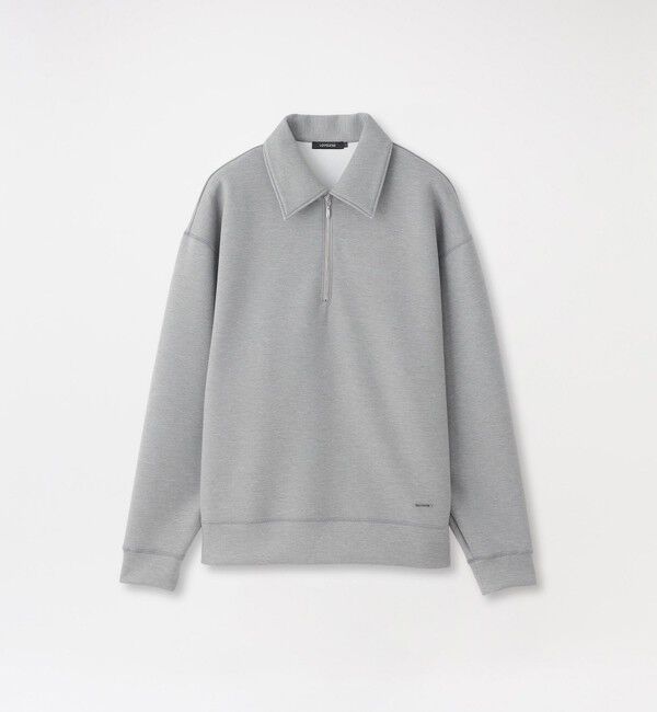  「ダンボールハーフジッププルオーバー」|Tシャツ・カットソー|グレー