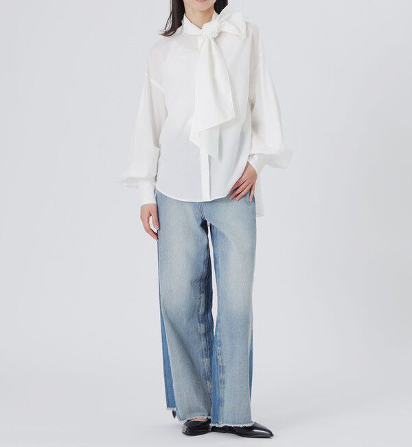  「パフコンシャススカーフシャツ」|シャツ・ブラウス|