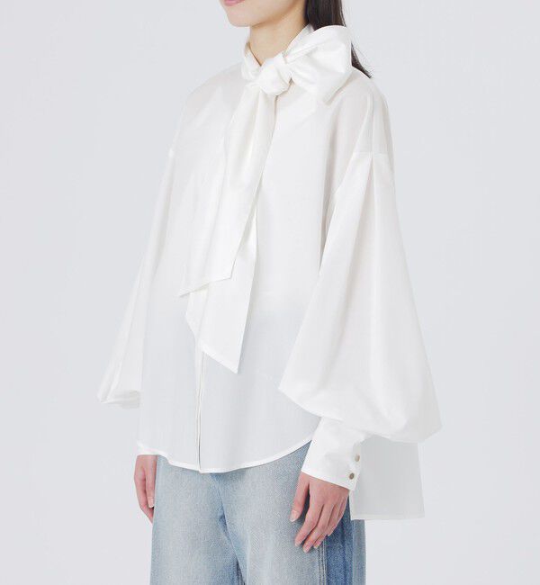  「パフコンシャススカーフシャツ」|シャツ・ブラウス|