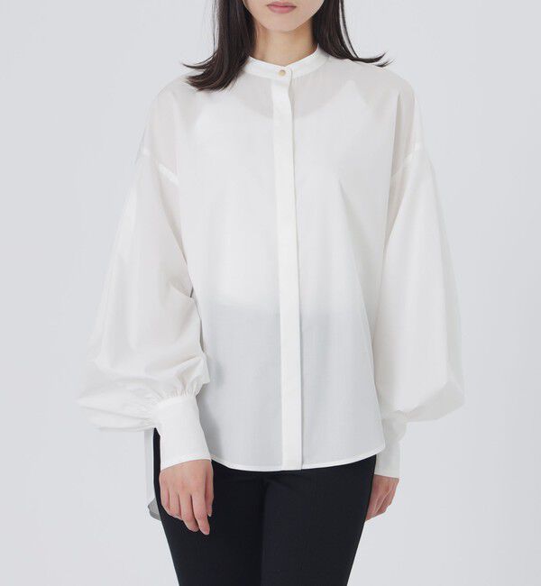  「パフコンシャススカーフシャツ」|シャツ・ブラウス|