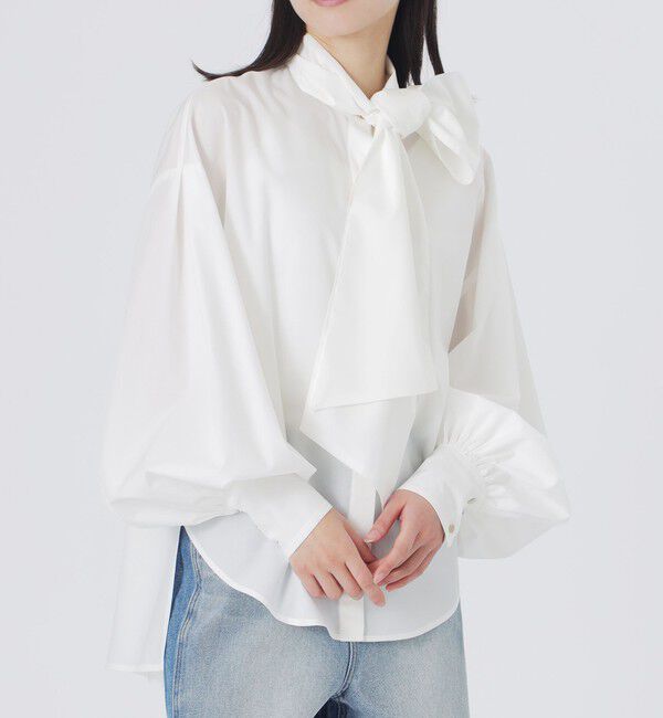  「パフコンシャススカーフシャツ」|シャツ・ブラウス|
