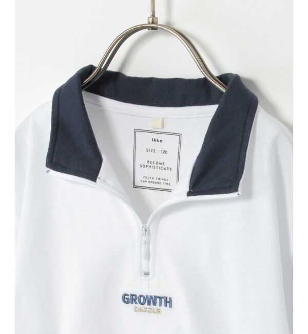 ikka kids「襟配色ハーフZIPT（120~160cm）」|Tシャツ・カットソー|
