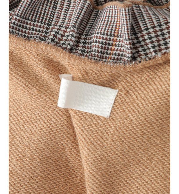 ikka kids「袖チェックフリル襟プルオーバー（120~160cm）」|Tシャツ・カットソー|