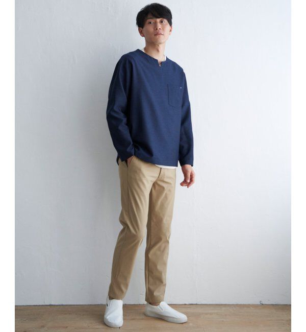 ikka「【2点セット】キーネックシャツTインナーセット」|シャツ・ブラウス|