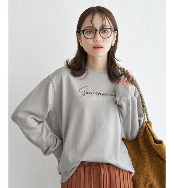 ikka「裏毛ロゴフォトスウェット」|パーカー|