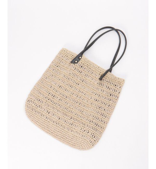 ikka「雑材縦長トートバッグ」|その他|ベージュ