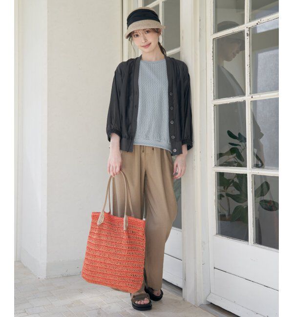 ikka「雑材縦長トートバッグ」|その他|