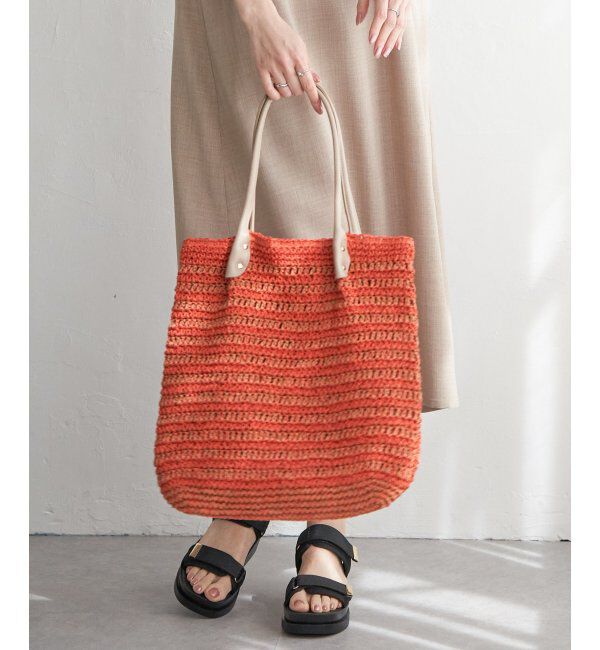 ikka「雑材縦長トートバッグ」|その他|