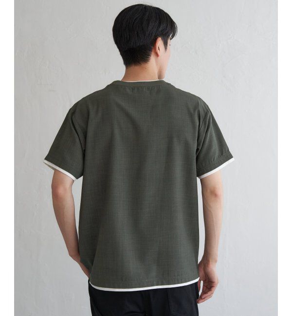 ikka「イージーケアリネンライクシャツT」|シャツ・ブラウス|