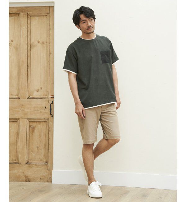 ikka「イージーケアリネンライクシャツT」|シャツ・ブラウス|