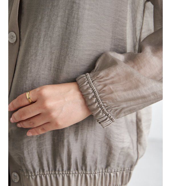 ikka「V襟シアーカーディガン」|シャツ・ブラウス|