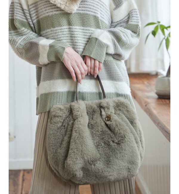 ikka「エコファーダブルポケット付き2WAYトートバッグ」|その他|