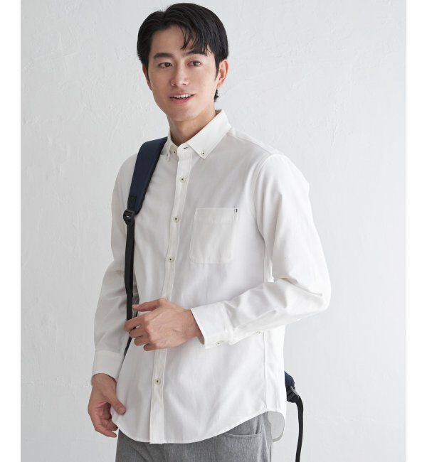 ikka「イージーケアオックススイスカラーＢＤ」|シャツ・ブラウス|ホワイト