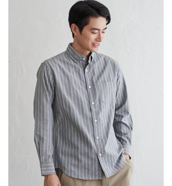 ikka「イージーケアオックススイスカラーＢＤ」|シャツ・ブラウス|