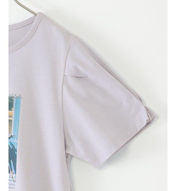 ikka kids「【親子コーデ】袖タック冷感プリントTシャツ（120~160cm）」|Tシャツ・カットソー|