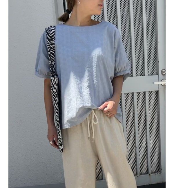 Lbc with Life「フラワーライン刺繍ドルマンブラウス」|シャツ・ブラウス|