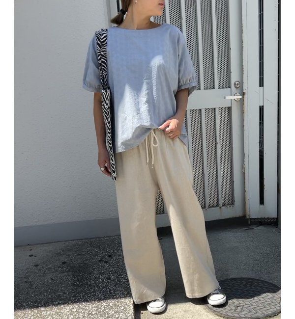 Lbc with Life「フラワーライン刺繍ドルマンブラウス」|シャツ・ブラウス|